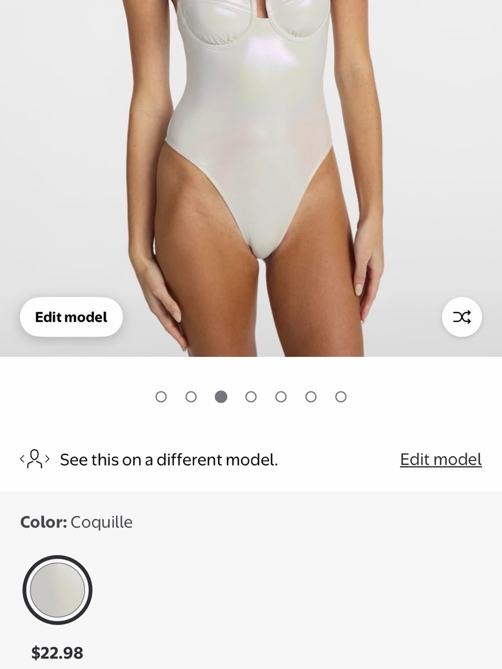 Coquille Iridescent One-Piece Swimsuit